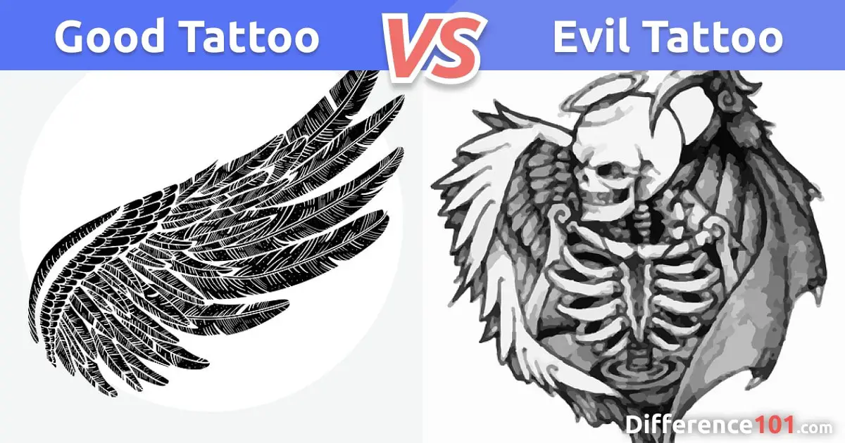 Good Vs Evil Tattoo Differences Types Pros Cons Difference 101 Good Vs Evil Tattoo Differences Types Pros Cons Difference 101