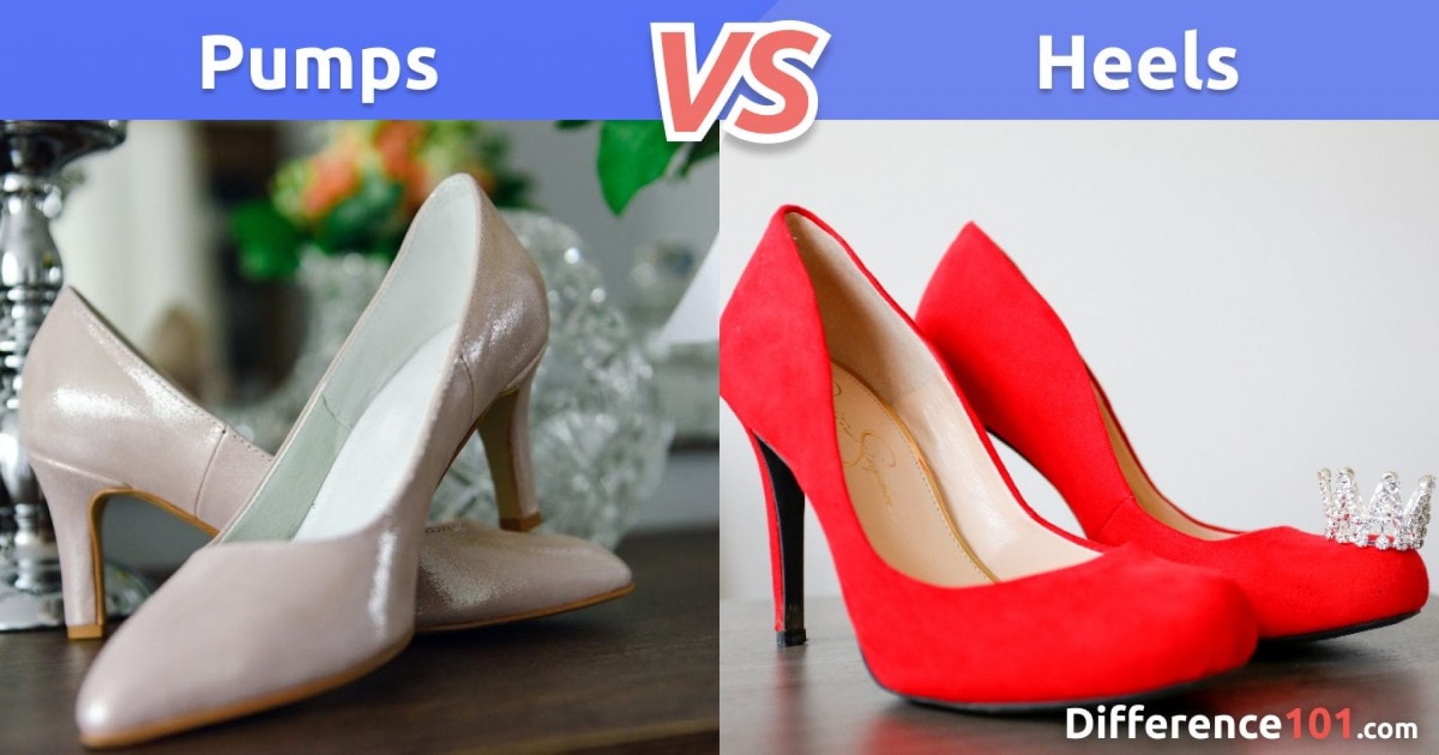 difference between pumps and stilettos